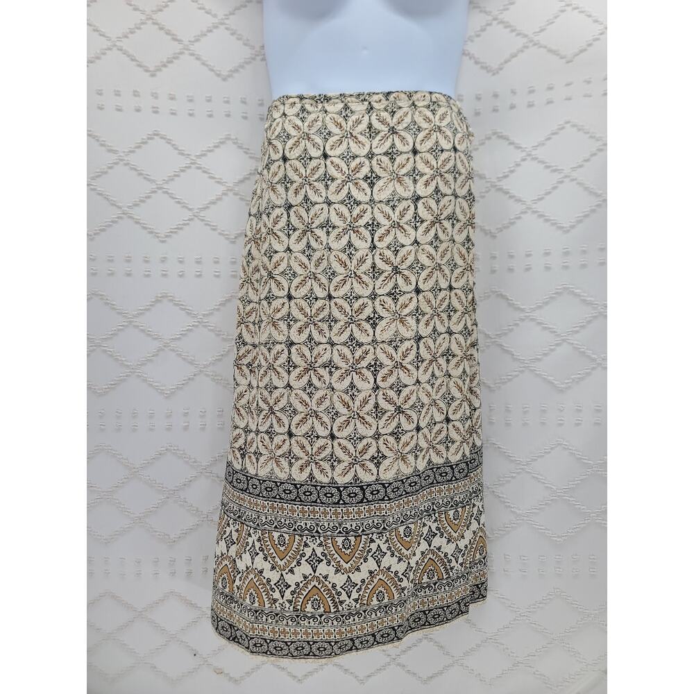 Peasant Boho hippie vibes Liz Claiborne maxi skirt Size Large career office - Picture 2 of 7